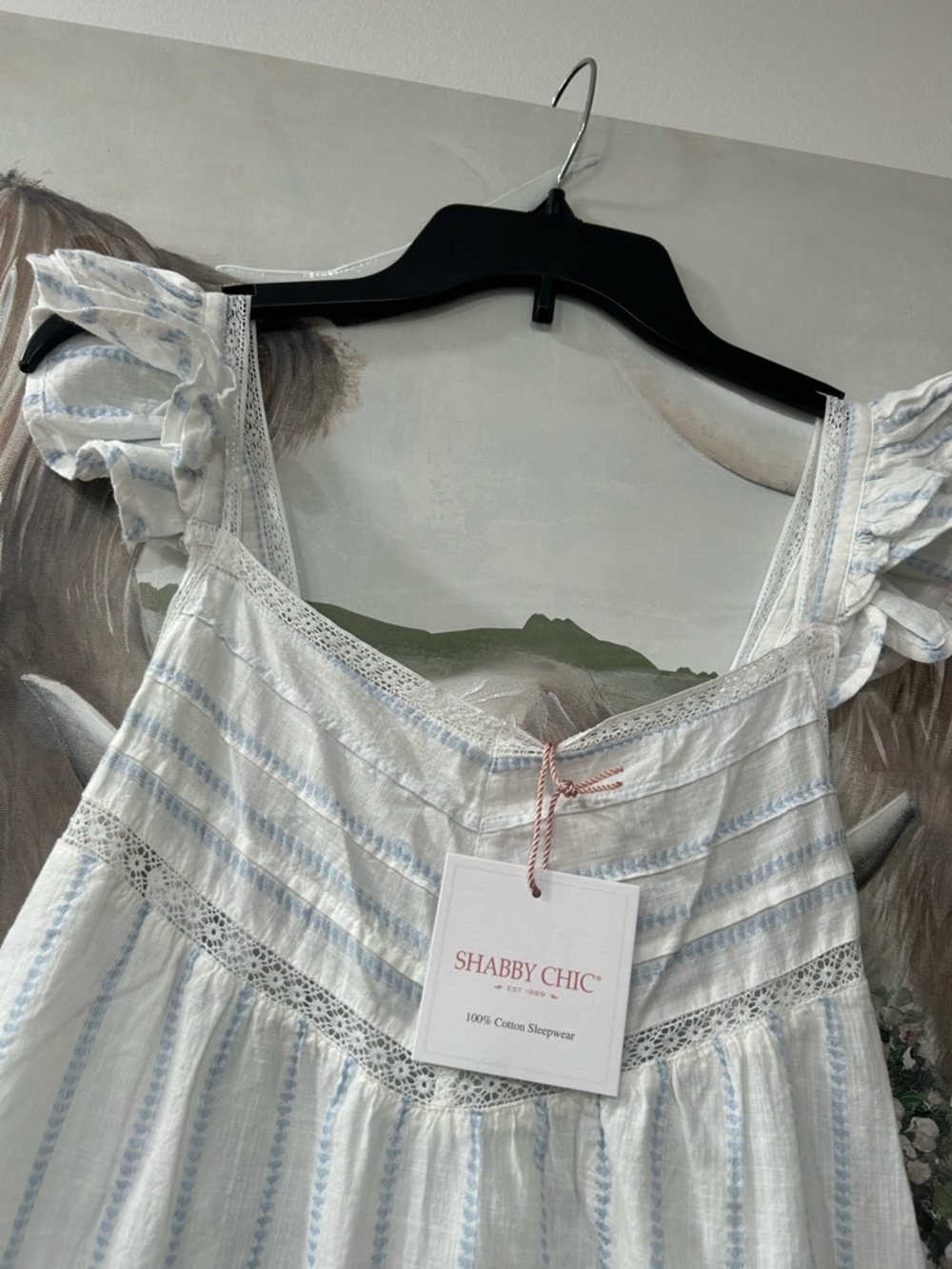 Shabby Chic Cotton Nightgown - Picture 3 of 11